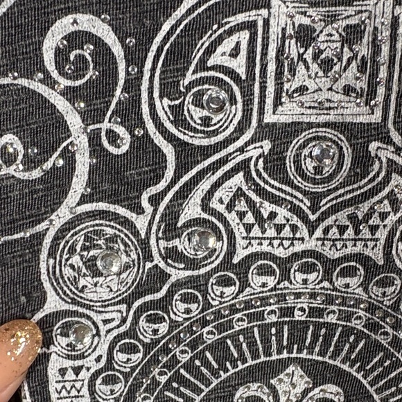 Affliction Women's Charcoal Long Sleeve Tee size small - Picture 4 of 11